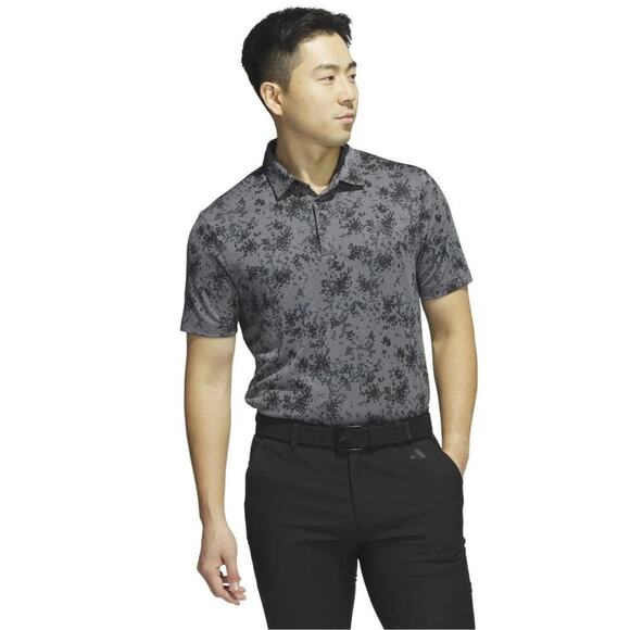 Adidas Burst Jacquard Golf Polo Light Blue Medium NWT - Picture 3 of 12